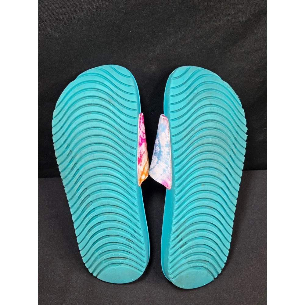 Nike Kawa Slide Kids Tie Dye Pink Blue Sandals‎ CI9919-600 Youth Size 3Y